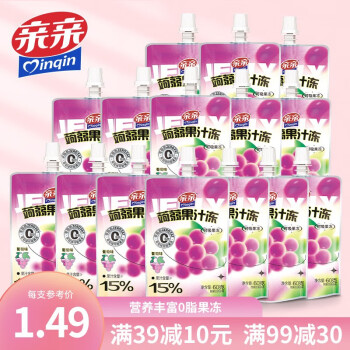亲亲  蒟蒻果汁冻*15支*60g