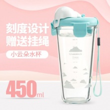 Glasslock 玻璃杯 带刻度凉水杯450ml