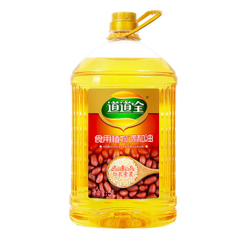 道道全 压榨花生香调和油5L 