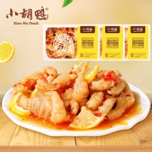 小胡鸭 无骨鸡爪200g*3盒共600g