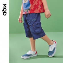 MQD 宽松五分工装牛仔短裤