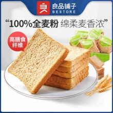 良品铺子 100%真全麦面包1kg