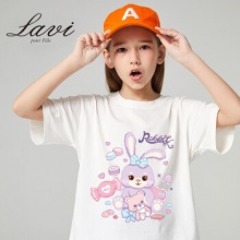 MQD童装旗下LAVI 女童短袖t恤