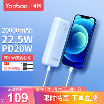 羽博  充电宝20000毫安时
