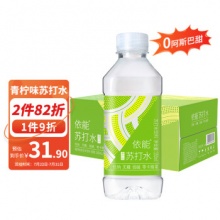 依能 青柠檬味苏打水350ml*24瓶