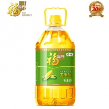 福临门 非转基因压榨玉米油4L 