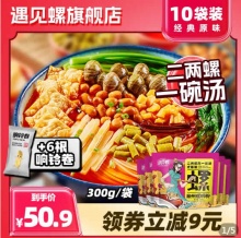 遇见螺  螺蛳粉300g*10袋+响铃卷*6根