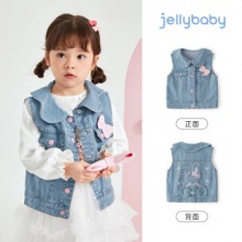 杰里贝比JELLYBABY  儿童牛仔马甲