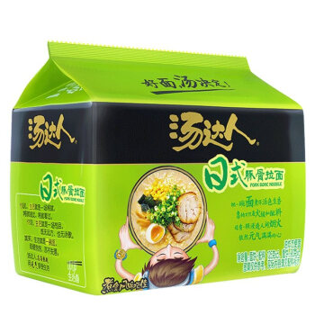 汤达人 日式豚骨拉面泡面速食125g*5
