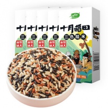 十月稻田 杂粮三色糙米480g 5盒装