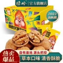 绿岭 薄皮手剥烤核桃428g*2箱