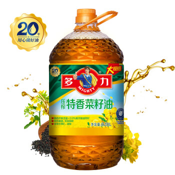 多力 压榨特香菜籽油6.18L 