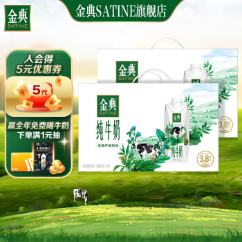 伊利  金典纯牛奶 梦幻盖250ml*10瓶*2箱