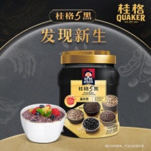桂格 5黑混合燕麦片860克罐装