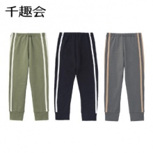 千趣会 儿童加绒运动裤