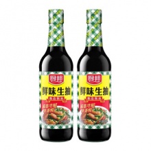 厨邦 鲜味生抽500ml*2瓶