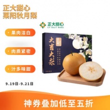  正大甜心 山东莱阳秋月梨 大果6.8斤