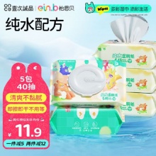 怡恩贝 多彩湿厕纸便携40片*5包