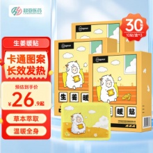 超亚  生姜暖宝宝10贴*3盒