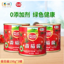 屯河中粮 新疆内蒙番茄酱198g*3罐