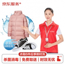 京东服务  洗衣服务衣鞋任洗6件