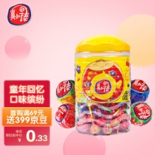 真知棒 棒棒糖水果味1020g桶装约108支