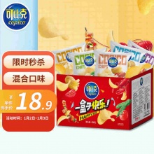可比克 纯切薯片组合装300g