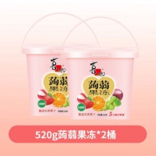 喜之郎 蒟蒻果冻桶 520g* 2桶