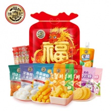 徐福记 福气龙十全十美零食大福袋 10袋装583g