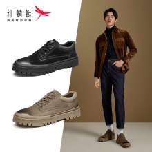 红蜻蜓 厚底户外工装鞋
