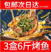 国联 特大烤鱼1kg*3盒共6斤