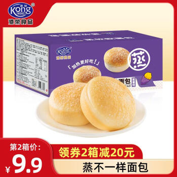 港荣 蒸面包紫薯味460g
