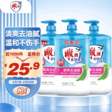 雕牌 全效丝瓜洗洁精1kg*3瓶