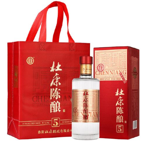 杜康陈酿5 白酒52度浓香型高度酒水500ml*6瓶