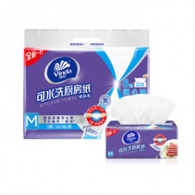 维达  厨房用纸 M码3层60抽*6包