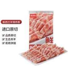  鲜京采 新西兰进口原切羊排肉卷350g/袋