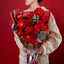 京东鲜花 好事花生鲜花花束