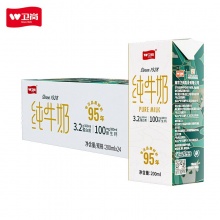 卫岗 全脂纯牛奶200ml*24盒