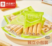 良品铺子 香芋注心蛋卷400g*2箱