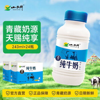 小西牛 纯牛奶243mlx12瓶*2箱