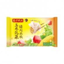 湾仔码头 玉米蔬菜猪肉水饺720g36只