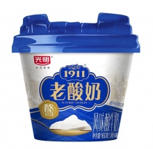  光明 老酸奶1911酸牛奶160g*9杯 