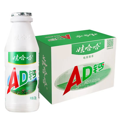 娃哈哈 AD钙奶220ml*20瓶 