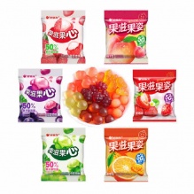 好丽友 果滋果心爆浆软糖12袋约200g