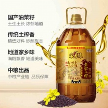 福临门家香味 老家土榨菜籽油6.38L/桶