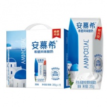 伊利安慕希 希腊风味酸奶原味205g*12盒