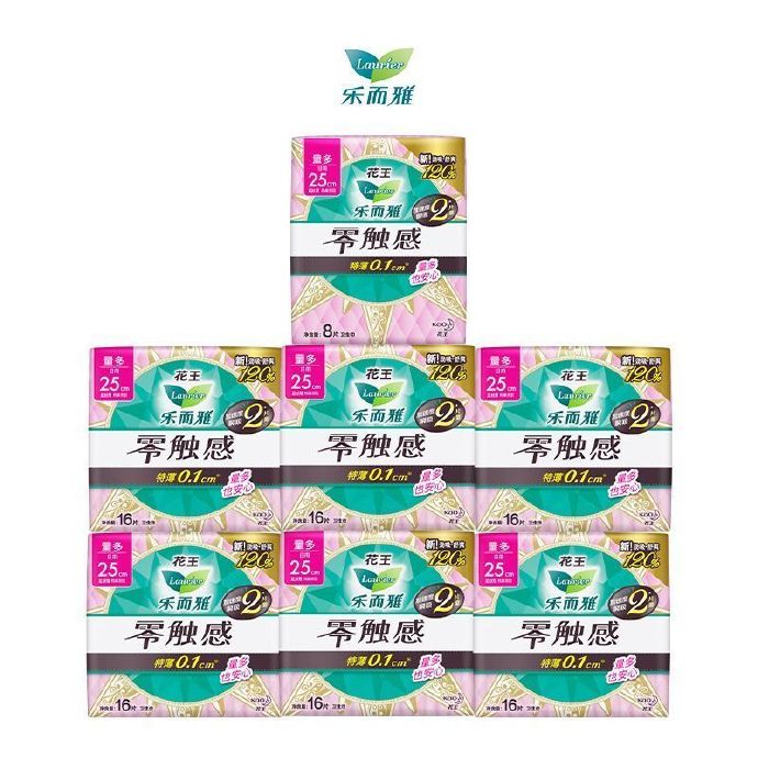 花王 乐而雅 卫生巾超薄日用250mm*104片 