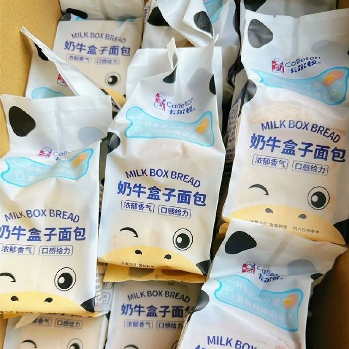 卡尔顿 奶牛盒子面包6袋