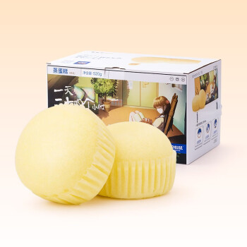 三只松鼠 蒸蛋糕520g *2箱