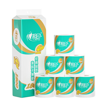 心相印 有芯卷纸心柔4层180g*10卷